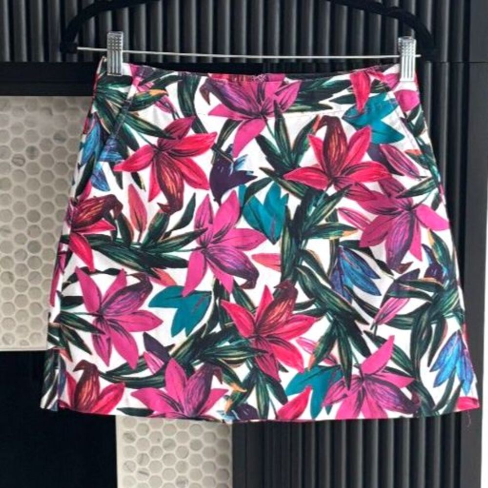 Lady Hagen Tropical Palm Leaf Golf Skort / Skirt - Size 2